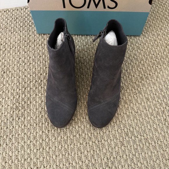 Tom’s Sadie Pavement Grey Suede Ankle Boots 7 - Picture 5 of 8